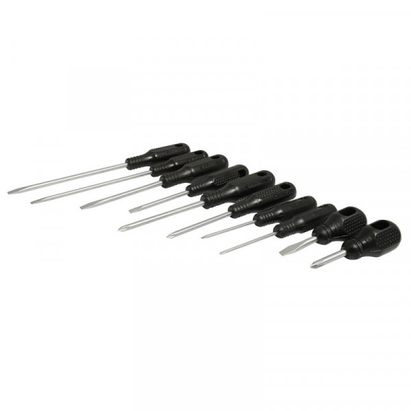 A02 FOY Juego de 10 destornilladores negros combinado Foy | DIHERESA