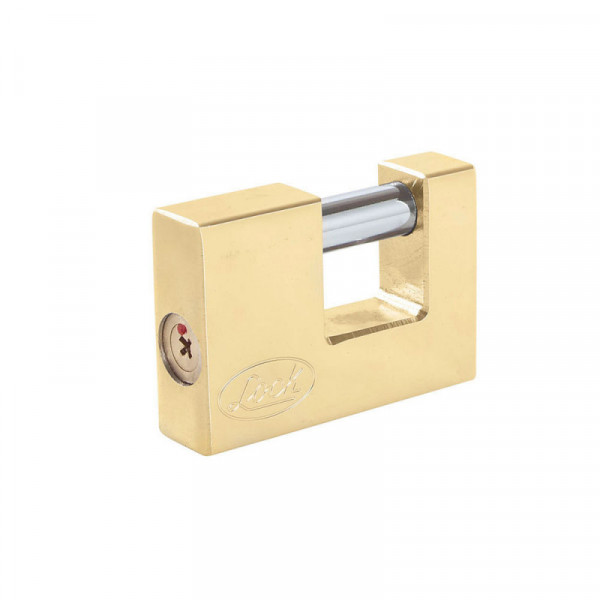 L22C70TLBB LOCK Candado de acero para cortina llave tetra 70mm latón brillante Lock | DIHERESA