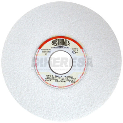 Austromex 192 Rueda blanca vitrificada para esmerilado de acero