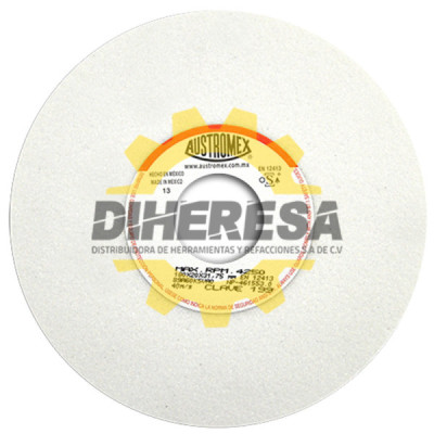 Austromex 199 Rueda blanca vitrificada para esmerilado de acero