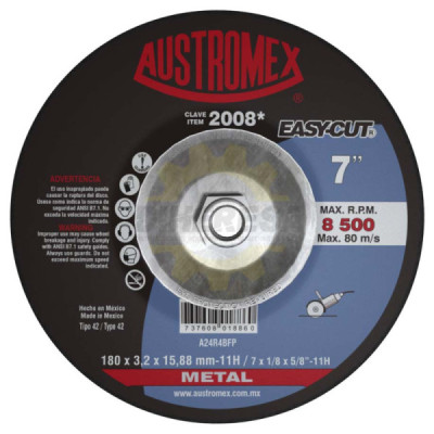 Austromex -2008 Disco  Corte Metal T42A 7x1/8x5/8"-11 Easycut