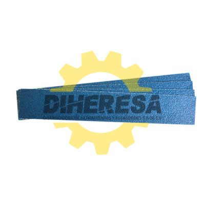 Austromex 2050 Tira de lija autoadherible (Velcro), Color Azul, Grano 60