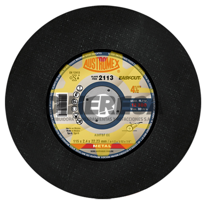 Austromex 2113 Disco para corte de metal Austromex 2113 Disco para corte de metal