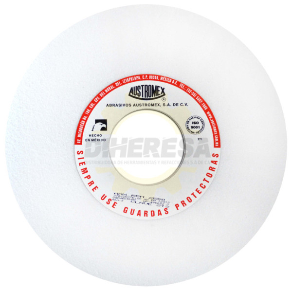 Austromex 212 Rueda blanca vitrificada para esmerilado de acero