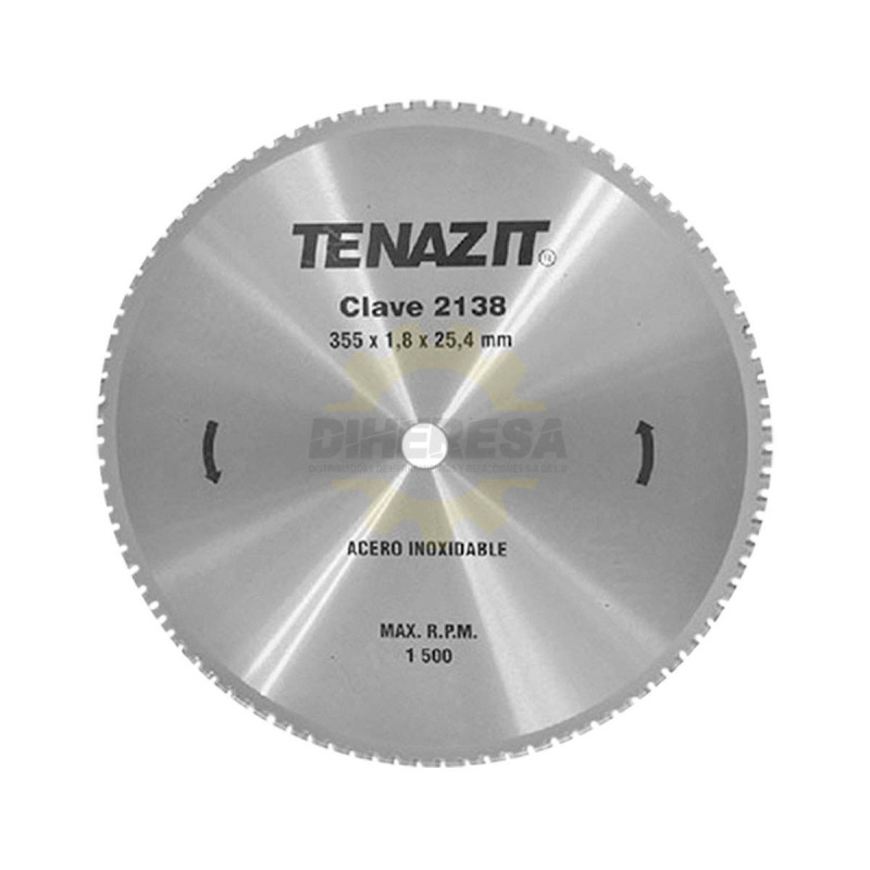 Austromex 2138 Sierra Para Acero Inoxidable 90 Dientes 355x1.8x25.4 Mm Austromex 2138 Sierra Para Acero Inoxidable 90 Dientes 355x1.8x25.4 Mm