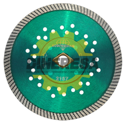 Austromex 2167 Disco de diamante verde turbo Granito