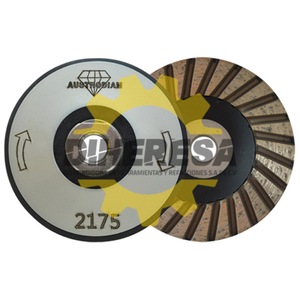 Austromex 2175 Copa de diamante turbo Cuerpo de aluminio-hule