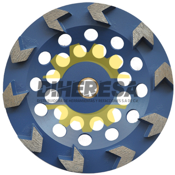 Austromex 2180 Copa de diamante con segmentos tipo flecha Fastcut