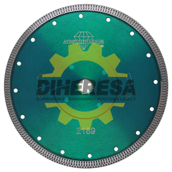 Austromex 2189 Disco de diamante verde turbo Granito