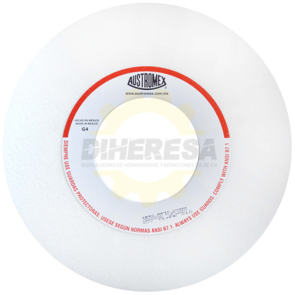 Austromex 218 Rueda blanca vitrificada para esmerilado de acero