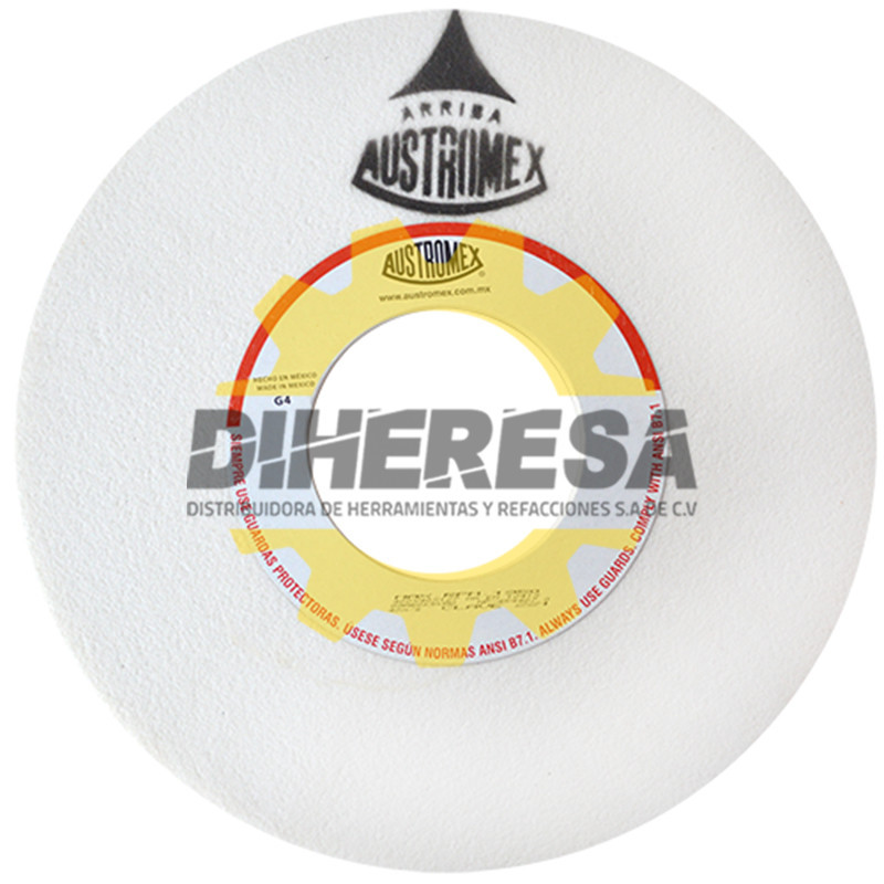 Austromex 221 Rueda blanca vitrificada para esmerilado de acero Austromex 221 Rueda blanca vitrificada para esmerilado de acero