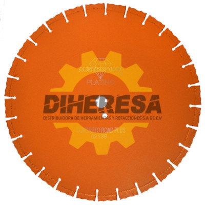 Austromex 2226 Disco de diamante naranja segmentado Corte de carreteras de concreto