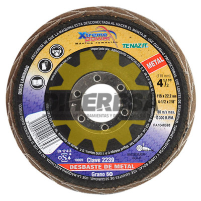 Austromex 2239 Disco laminado Xtreme Power para metal grano 60