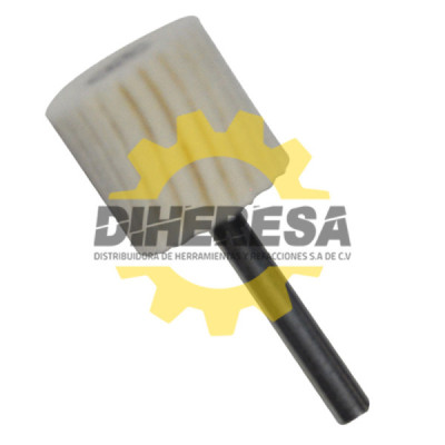 Austromex 2300 Rueda flap de felpa con vástago