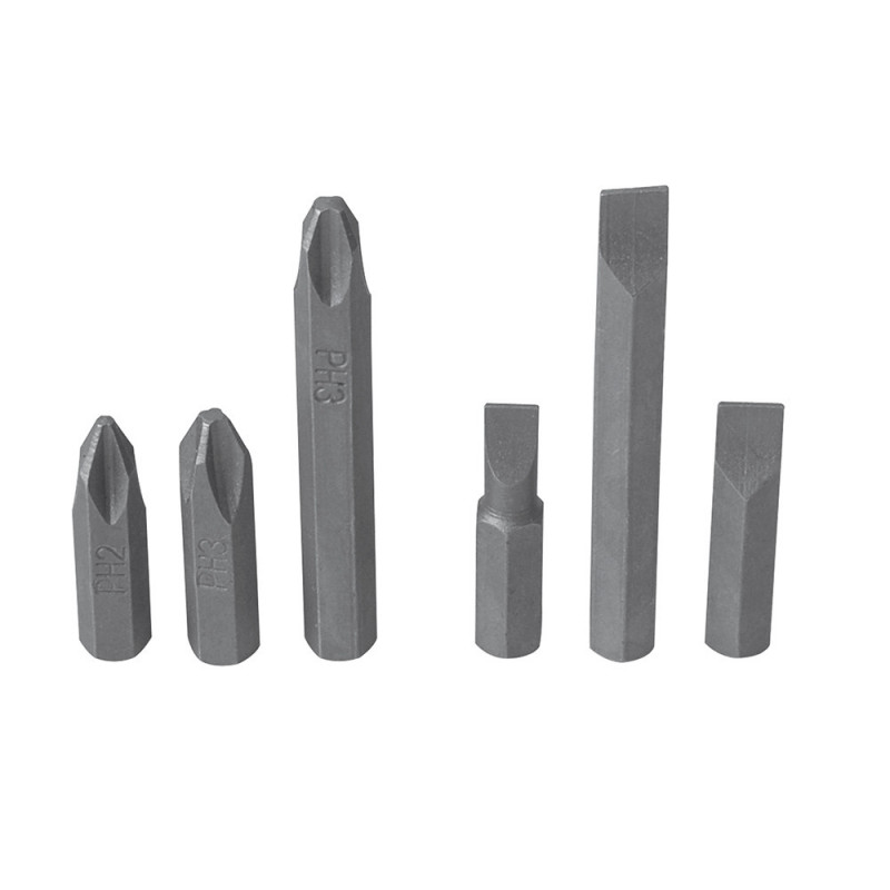 PFD10 SURTEK Juego de 6 puntas para destornillador de impacto D10 Surtek | DIHERESA PFD10 SURTEK Juego de 6 puntas para destornillador de impacto D10 Surtek | DIHERESA