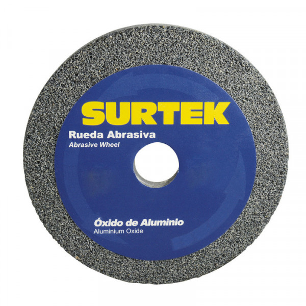 128005 SURTEK Rueda abrasiva de ó x ido de aluminio 6 x 3/4" grano 60 Surtek | DIHERESA