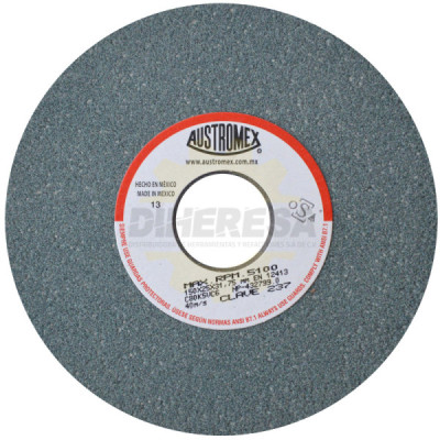 Austromex 237 Rueda verde vitrificada para esmerilado de carburo de tungsteno
