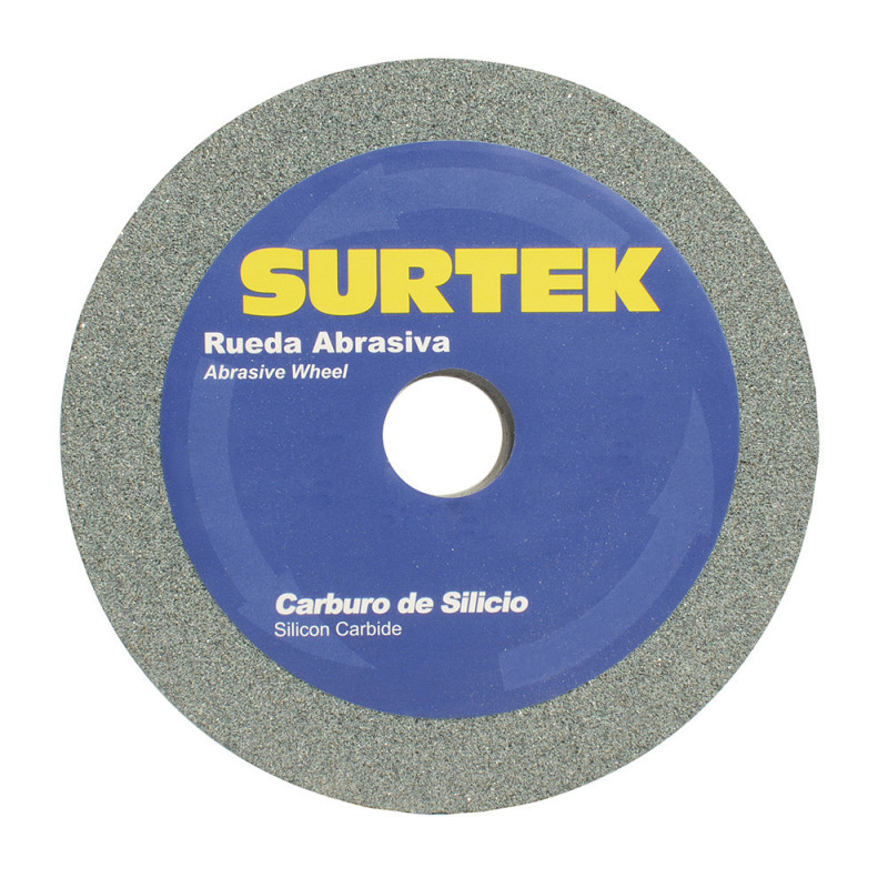 128032 SURTEK Rueda abrasiva de carburo de silicio 6 x 1" grano 60 Surtek | DIHERESA 128032 SURTEK Rueda abrasiva de carburo de silicio 6 x 1" grano 60 Surtek | DIHERESA