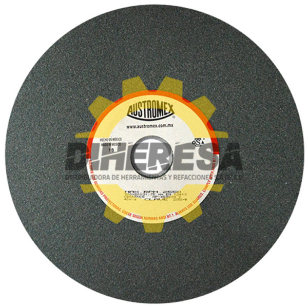 Austromex 254 Rueda abrasiva vitrificada para esmerilado de carburo de tungsteno