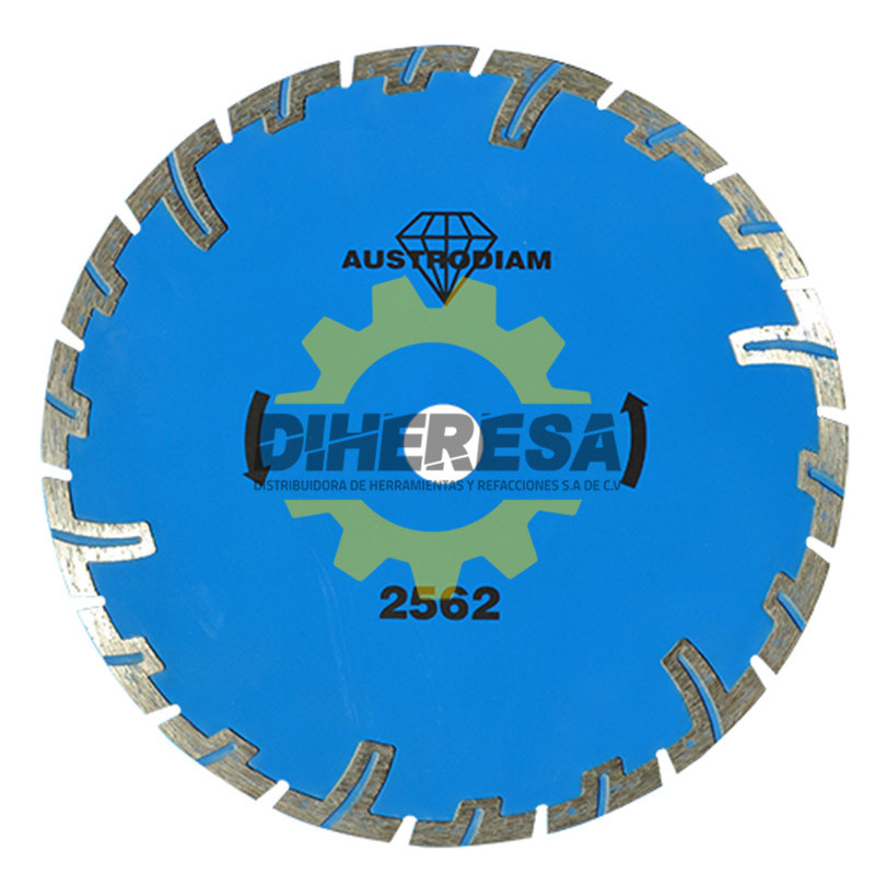 Austromex 2562 DISCO DE DIAMANTE AZUL PARA USO GENERAL PERFORADO PARA USA CON ADAPTADOR Austromex 2562 DISCO DE DIAMANTE AZUL PARA USO GENERAL PERFORADO PARA USA CON ADAPTADOR