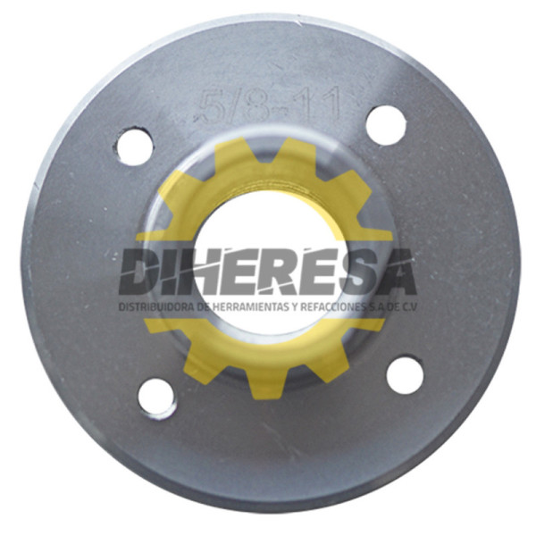 Austromex 2564 Adaptador de Aluminio con rosca 5/8-11 y cuatro perforaciones. Incluye tornillos.