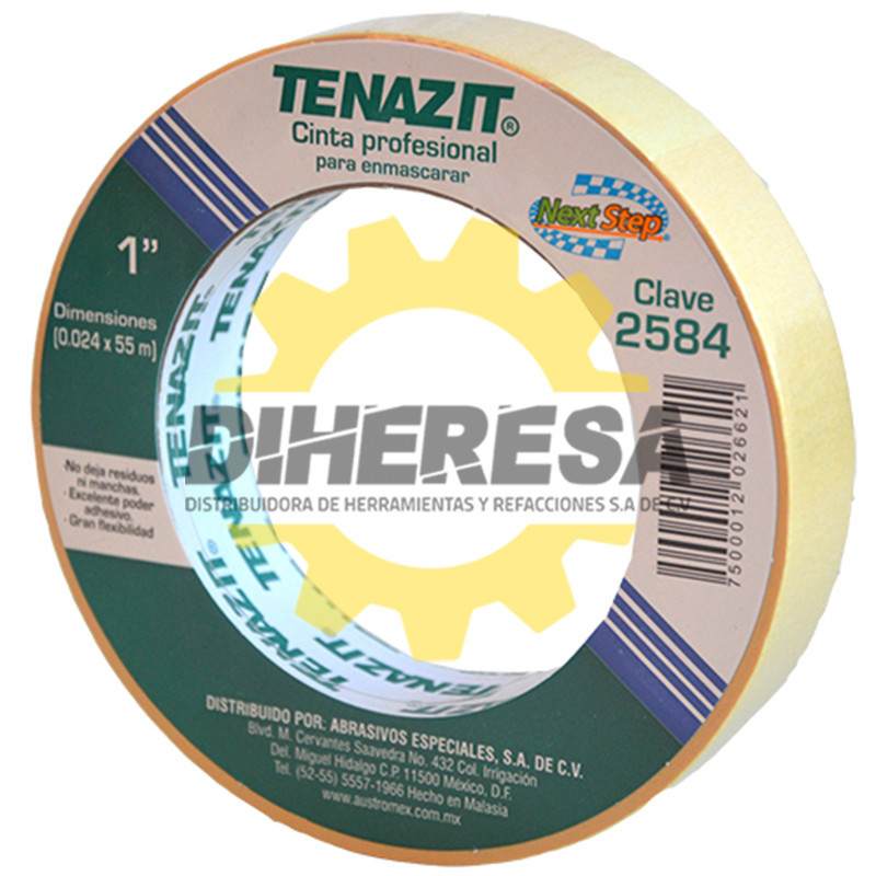 Austromex 2584 Masking tape amarillo de 24 mm de espesor. Austromex 2584 Masking tape amarillo de 24 mm de espesor.
