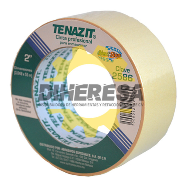 Austromex 2586 Masking tape amarillo de 48 mm de espesor.