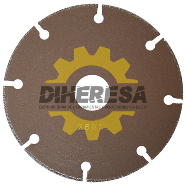 Austromex 2683 Disco de diamante segmentado Soldado al vacío Metal