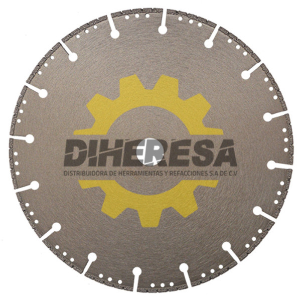 Austromex 2688 Disco de diamante segmentado Soldado al vacío Metal
