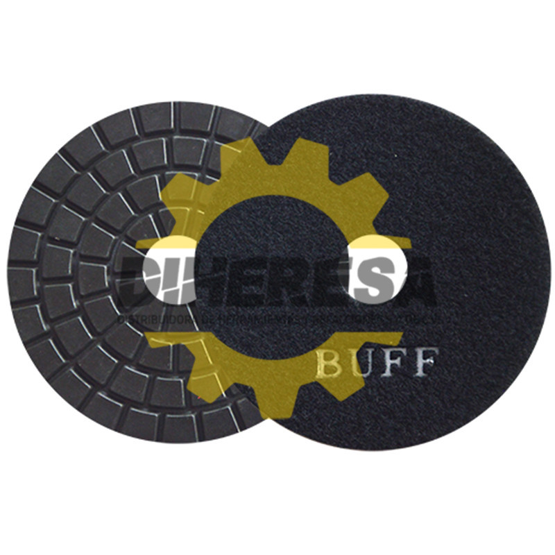 Austromex 2767 Pad de diamante para pulido con velcro color negro. BUFF Austromex 2767 Pad de diamante para pulido con velcro color negro. BUFF