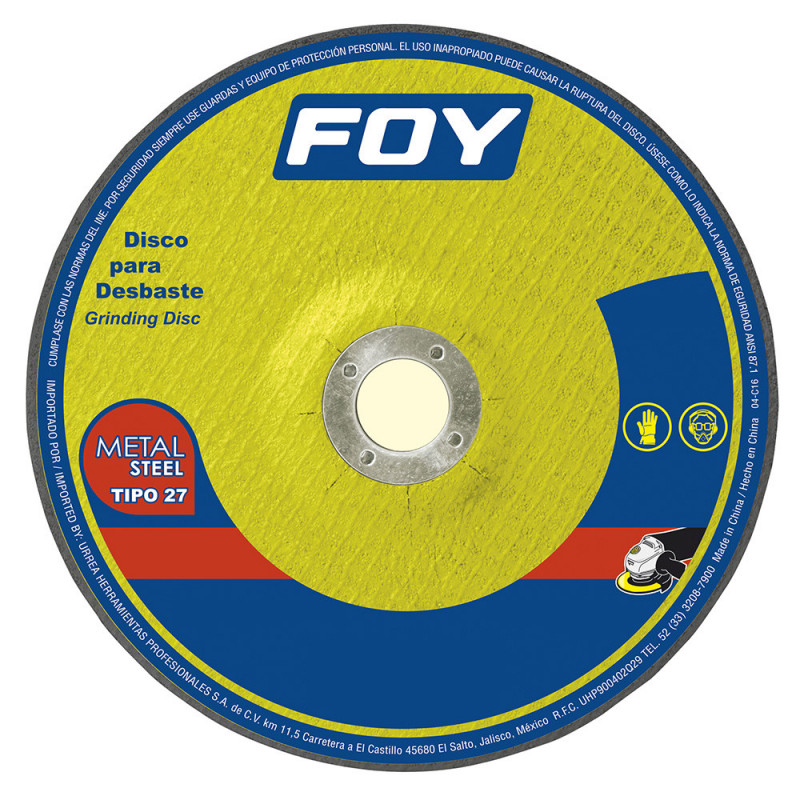 143522 FOY Disco t/27 metal 4-1/2"x3mm Foy | DIHERESA 143522 FOY Disco t/27 metal 4-1/2"x3mm Foy | DIHERESA