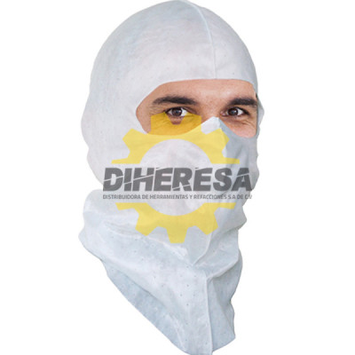 Austromex 2813 Capucha de fibras de nylon para la protección del rostro.