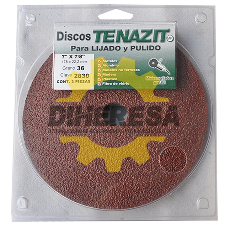 Austromex 2830 Fibrodisco de Óxido de aluminio grano 36 Austromex 2830 Fibrodisco de Óxido de aluminio grano 36