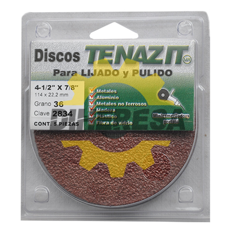 Austromex 2834 Fibrodisco de Óxido de aluminio grano 36 Austromex 2834 Fibrodisco de Óxido de aluminio grano 36