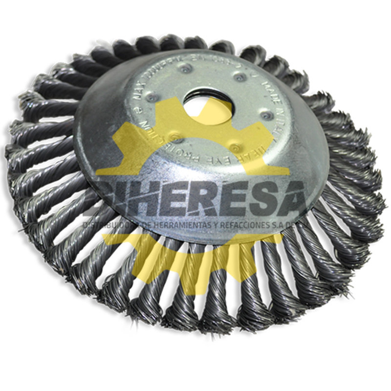Austromex 2841 Cepillo cónico trenzado para limpieza y desbrozado de 170 mm Austromex 2841 Cepillo cónico trenzado para limpieza y desbrozado de 170 mm
