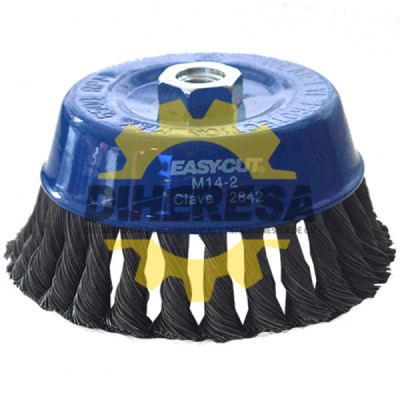 Austromex 2842 Cepillo tipo copa de Alambre trenzado Easy-cut