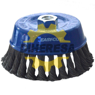 Austromex 2843 Cepillo tipo copa de Alambre trenzado Easy-cut