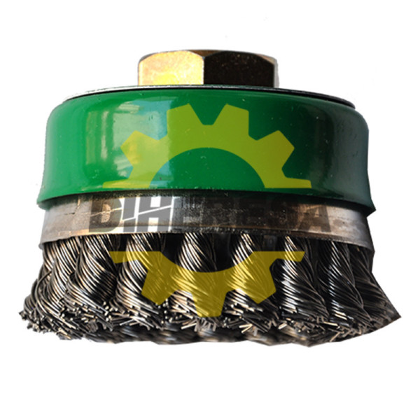 Austromex 2856 Cepillo tipo copa de Alambre inoxidable trenzado Chip-cut