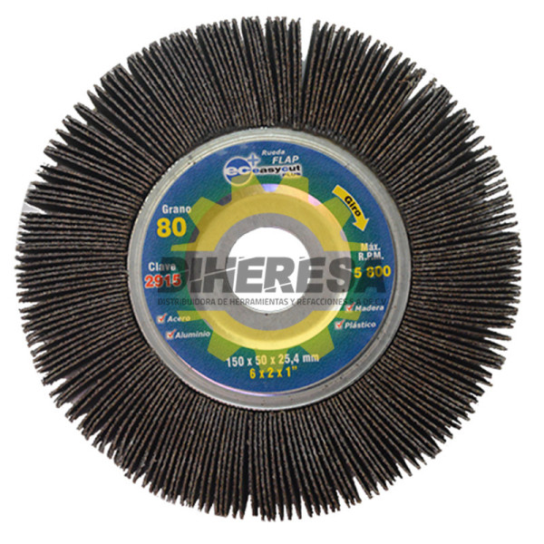Austromex 2915 Rueda flap Easy-cut plus grano 80