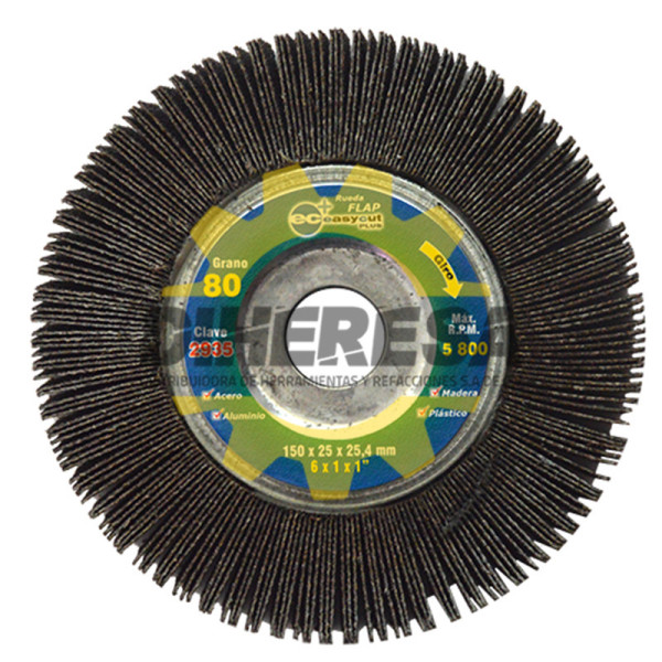 Austromex 2935 Rueda flap Easy-cut plus grano 80