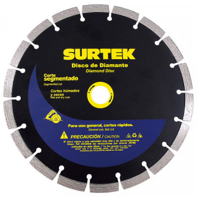 123465 SURTEK Disco de diamante corte segmentado 7  pulgadas