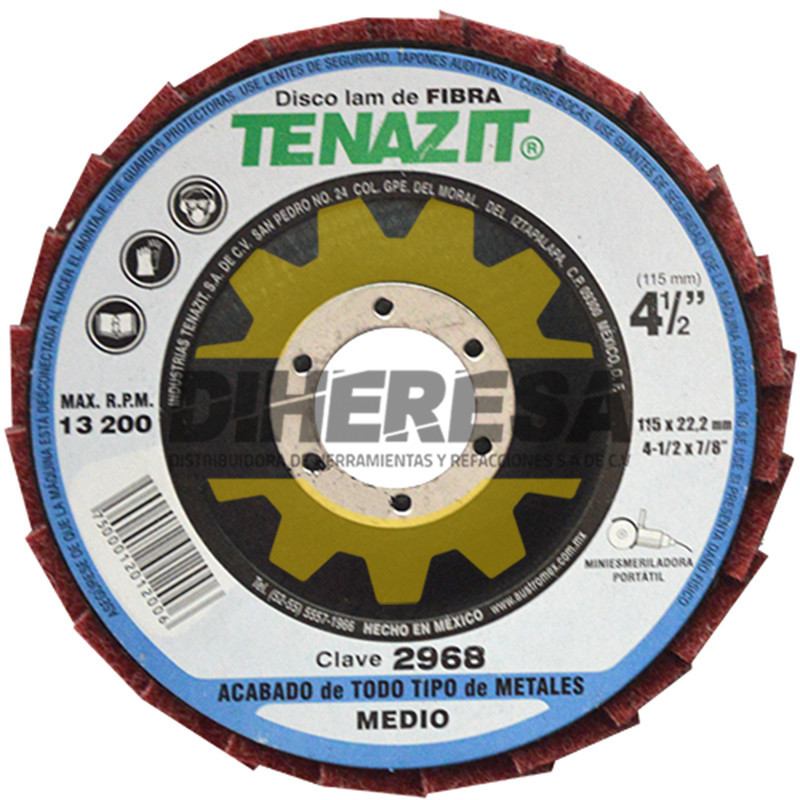 Austromex 2968 Disco laminado de Fibra grano Mediano Austromex 2968 Disco laminado de Fibra grano Mediano