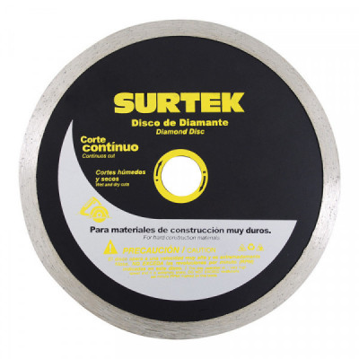 123472 SURTEK Disco de diamante corte continuo 4" Surtek | DIHERESA