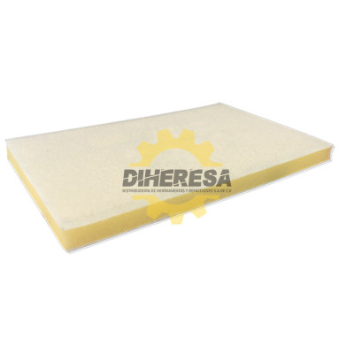 Austromex 3212 Respaldo flexible de 75 x 120 para montaje en lijadora de hojas (Clave 2514)