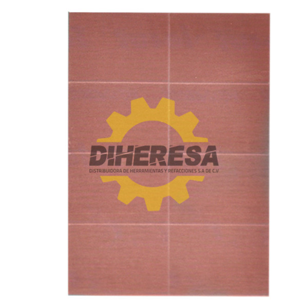 Austromex 3215 Hoja de lija PSA, color rosa de 70 x 114 mm, precortada en 8 cuadros de 29 x 35 mm, grano 1500K