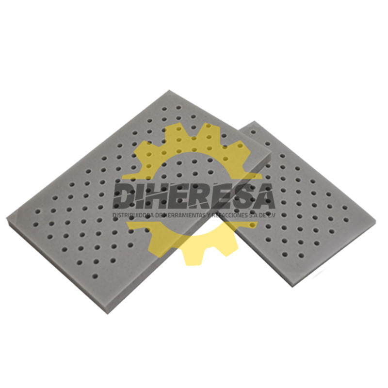 Austromex 3229 Respaldo rectangular con hoyos para hoja de lija de 170 x 130 mm Austromex 3229 Respaldo rectangular con hoyos para hoja de lija de 170 x 130 mm