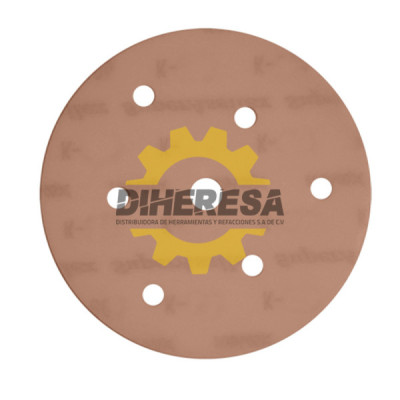 Austromex 3240 Disco de lija SUPER ASSILEX de 125mm de diámetro con 7 hoyos, grano 240K.