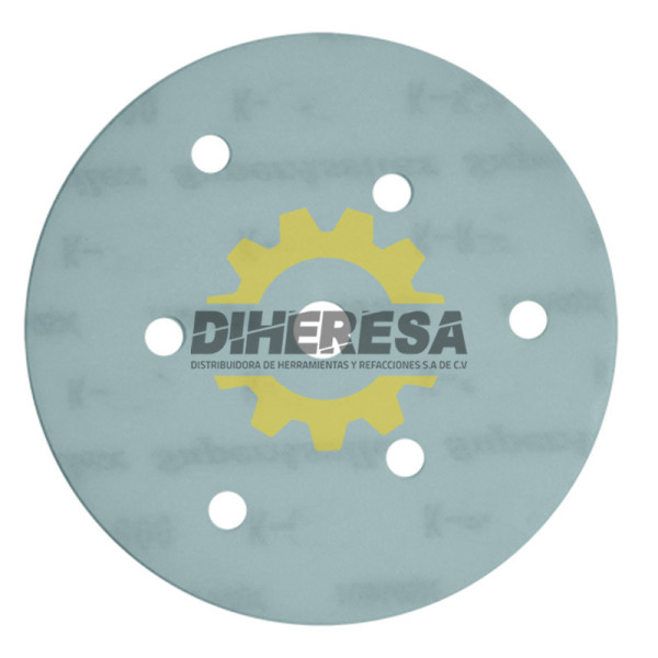 Austromex 3242 Disco de lija SUPER ASSILEX de 125mm de diámetro con 7 hoyos, grano 400K.