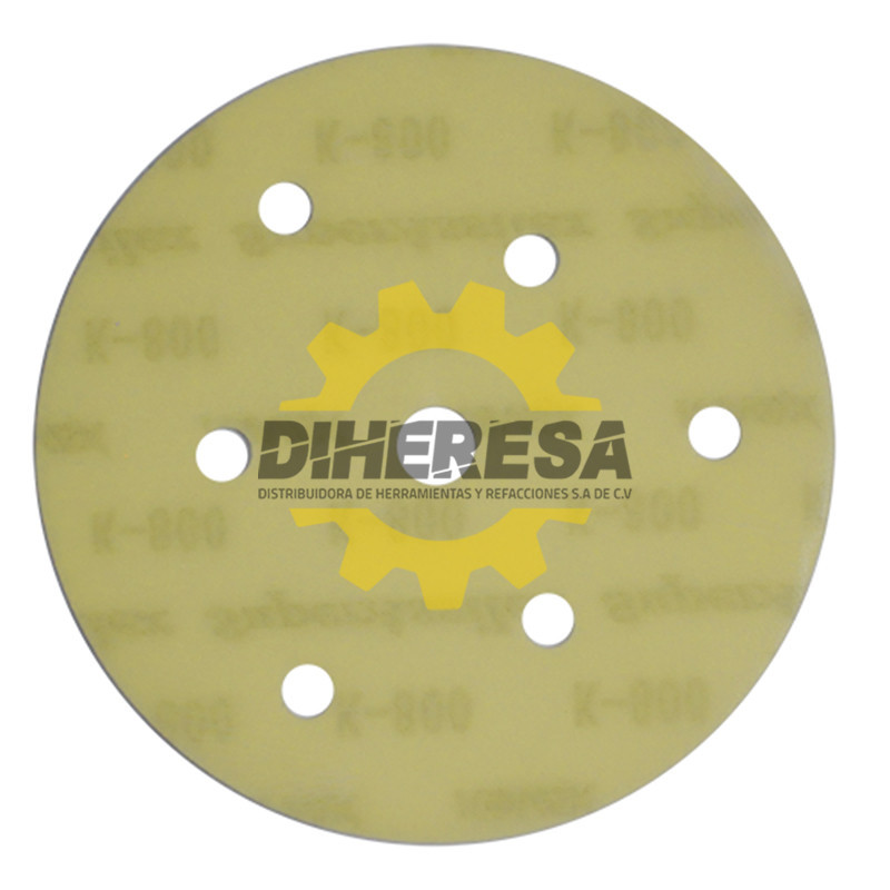 Austromex 3243 Disco de lija SUPER ASSILEX de 125mm de diámetro con 7 hoyos, grano 800K. Austromex 3243 Disco de lija SUPER ASSILEX de 125mm de diámetro con 7 hoyos, grano 800K.