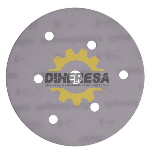 Austromex 3245 Disco de lija SUPER ASSILEX de 125mm de diámetro con 7 hoyos, grano 1500K.